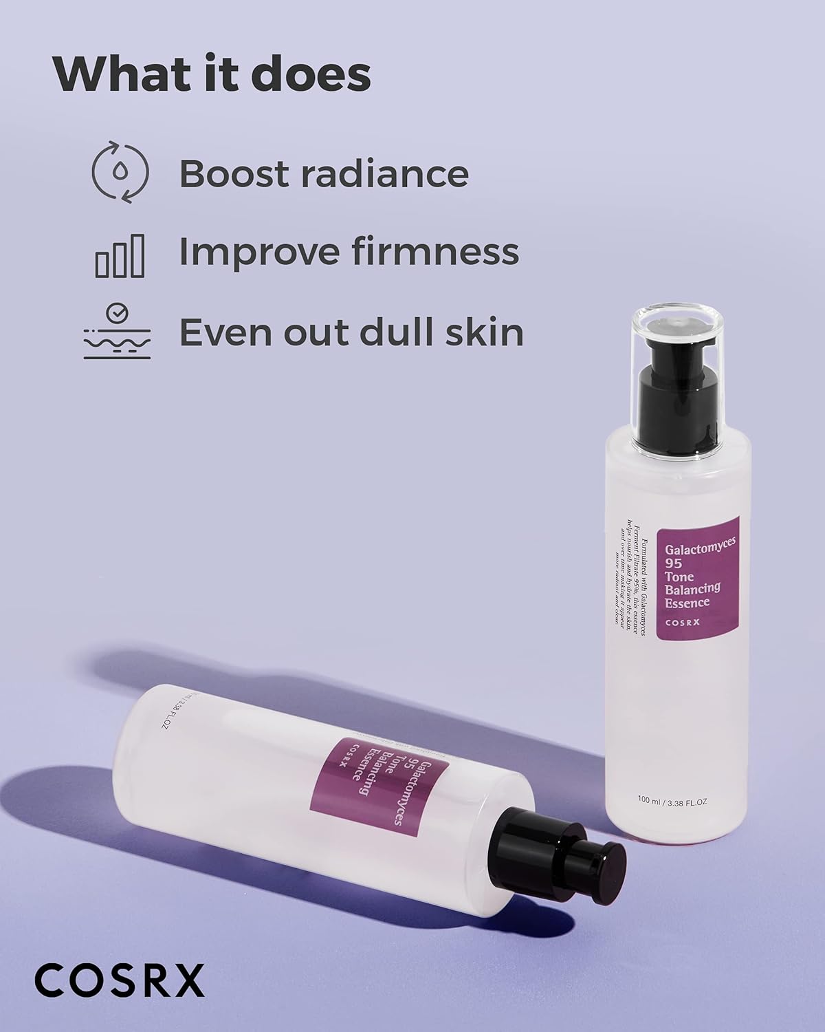 Esencia Hidratante para Unificar el Tono - Galactomyces 95 Tone Balancing Essence COSRX | Luminosidad y Equilibrio