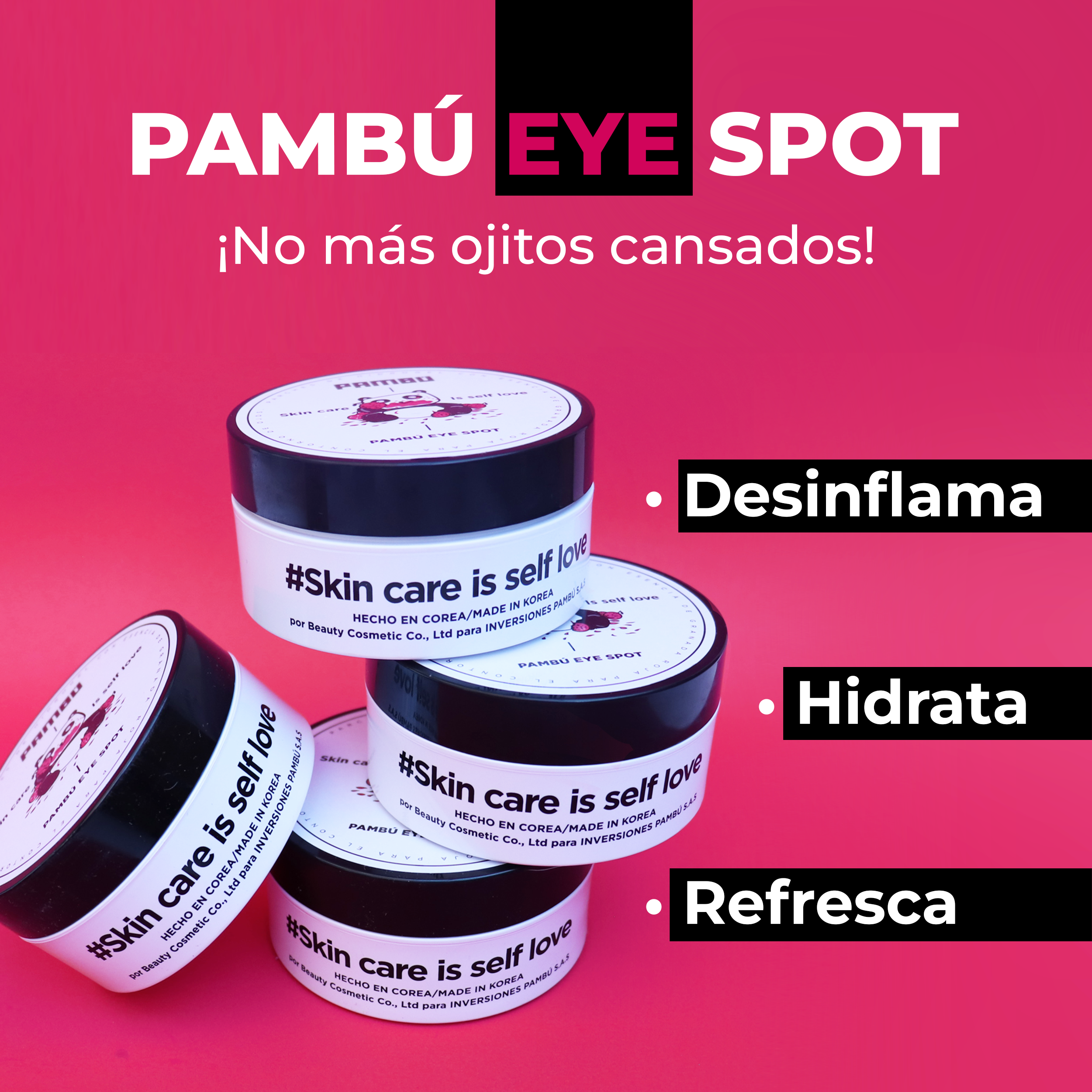PAMBÚ Eye Spot - Parches de Hidrogel para el Contorno de Ojos | Hidratación y Reducción de Ojeras