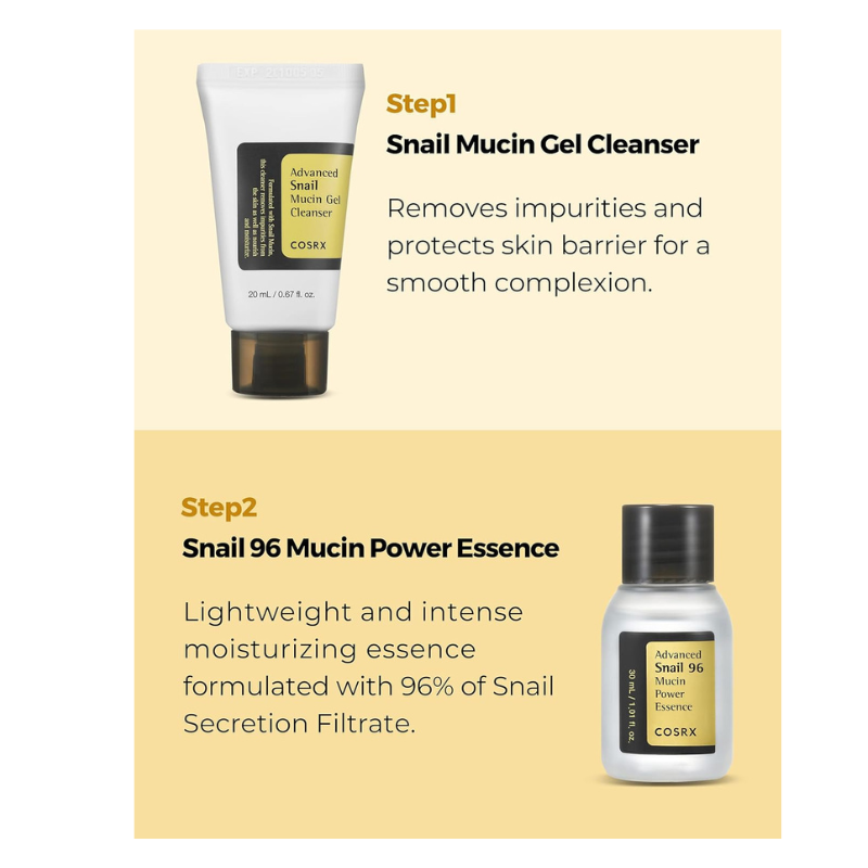 ALL ABOUT SNAIL KIT_ COSRX_ KIT DE 4 PRODUCTOS