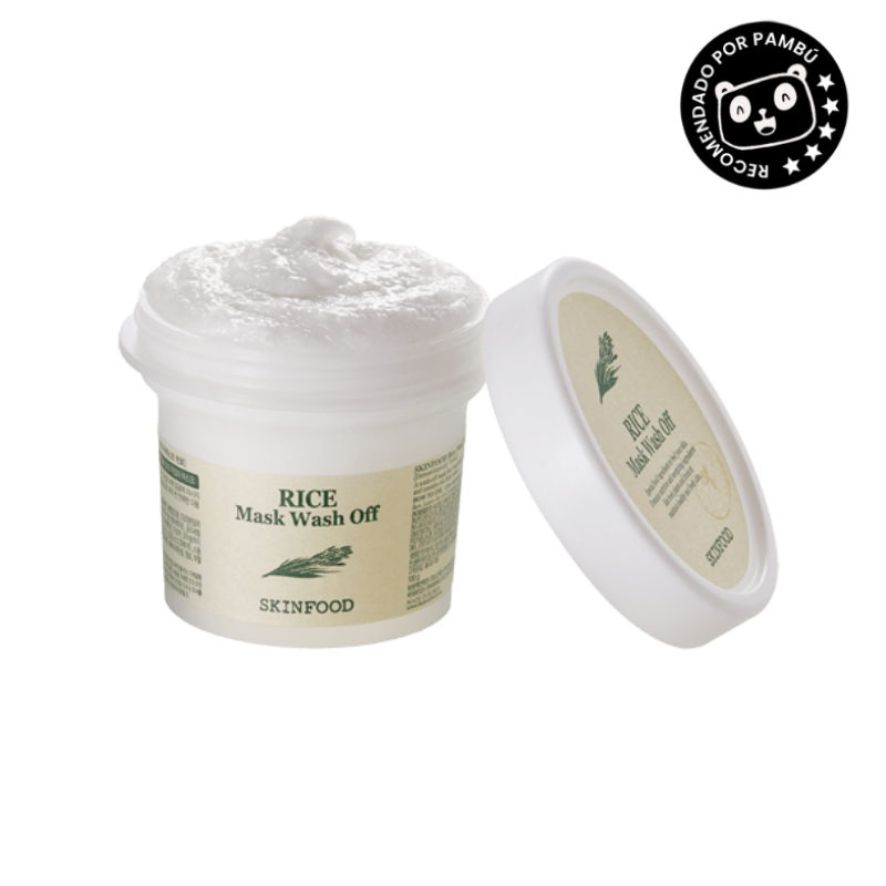 MASCARILLA EXFOLIANTE Y NUTRITIVA DE ARROZ_ RICE WASH OFF_ SKINFOOD