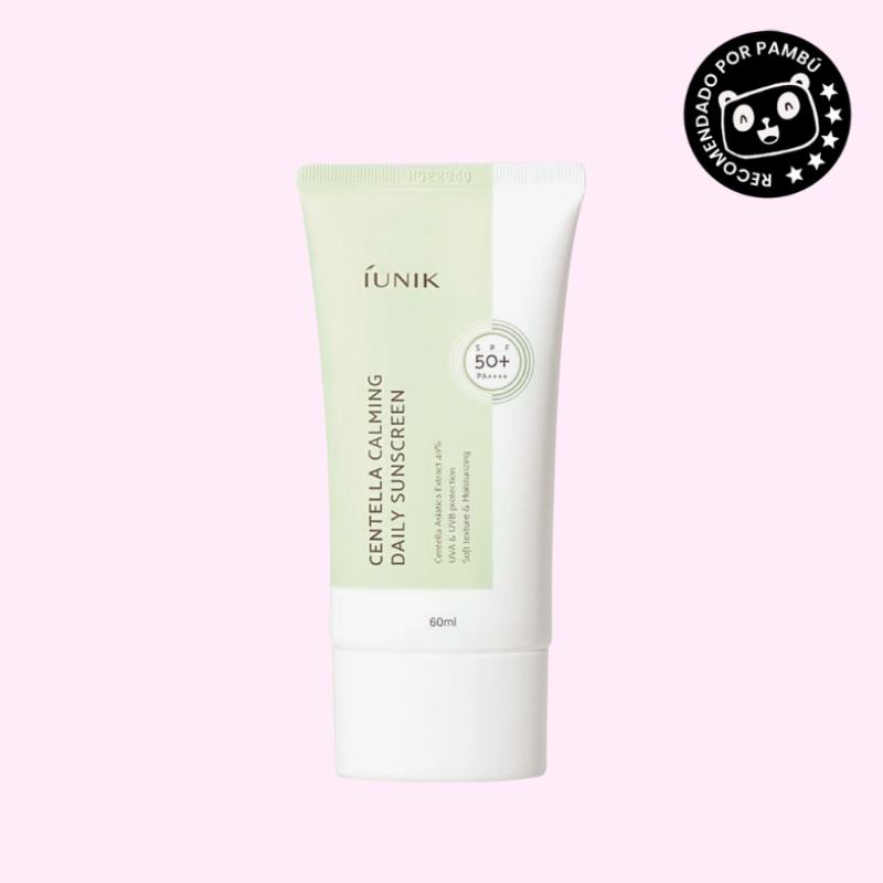 PROTECTOR SOLAR CON CENTELLA ASIÁTICA_IUNIK_CENTELLA CALMING DAILY MOISTURE SPF 50 + PA +++